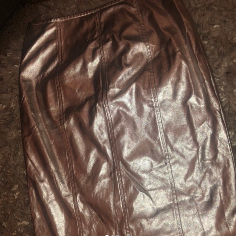 Silver Metallic Skirt